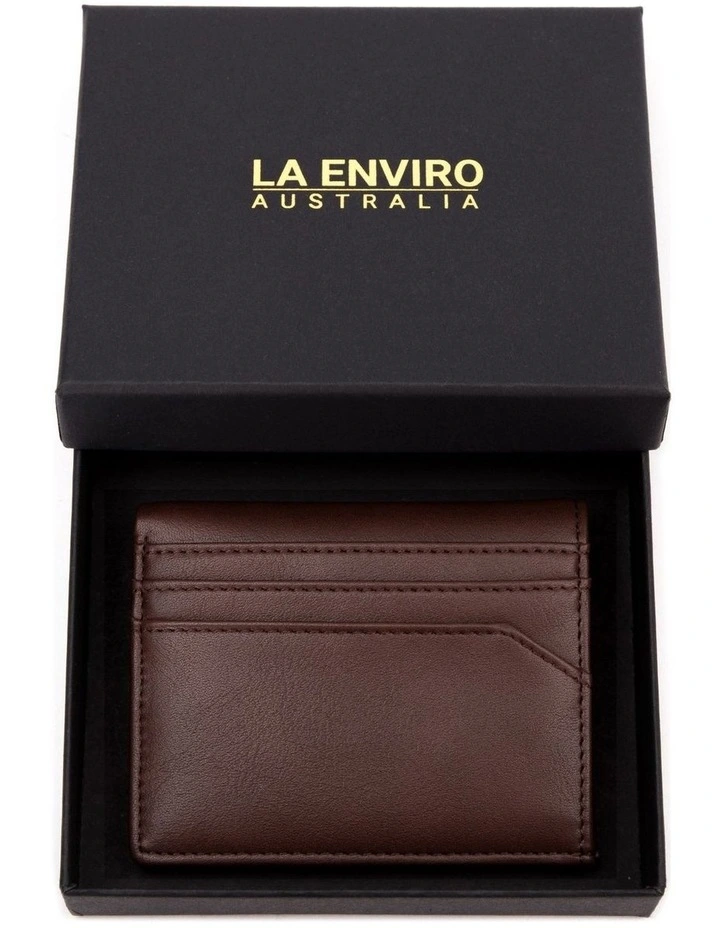 Broome Vegan Minimalist Unisex Wallet In Brown 7 Broome Vegan Minimalist Unisex Wallet In Brown - Image 7