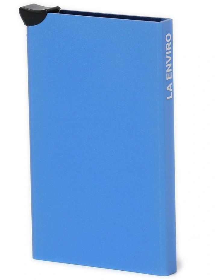 Hervey Minimalist Unisex Card Holder In Blue 1 Hervey Minimalist Unisex Card Holder In Blue
