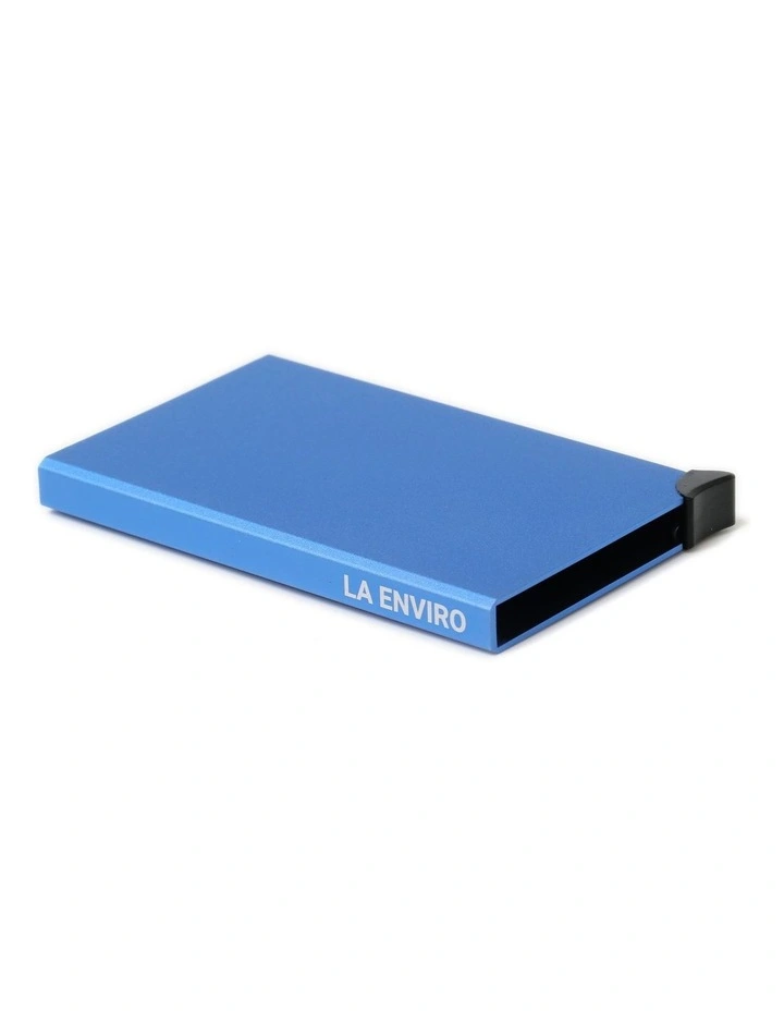 Hervey Minimalist Unisex Card Holder In Blue 2 Hervey Minimalist Unisex Card Holder In Blue - Image 2