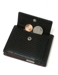 Yamba Vegan Minimalist Slim Bifold Front Pocket Wallet In Black/Brown 9 Yamba Vegan Minimalist Slim Bifold Front Pocket Wallet In Black/Brown -Myer Clothing Shop 965353510 4 720x928