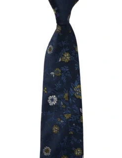 Cambridge Floral Silk Tie In Green