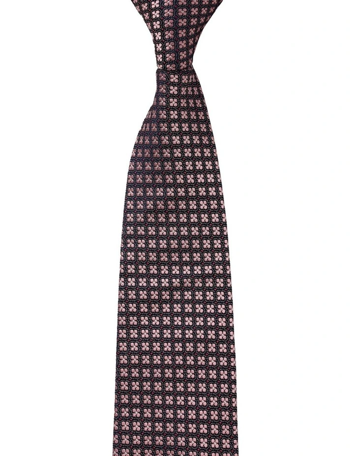 Cambridge Micro Foulard Silk Tie In Pink 1 Cambridge Micro Foulard Silk Tie In Pink