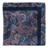 Cambridge Paisley Silk Pocket Square In Pink