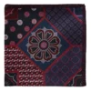 Cambridge Geo Foulard Silk Pocket Square In Red
