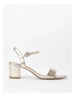Basque Roma Leather Sandal In Gold