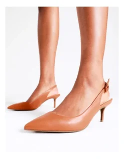 Basque Talani Heeled Shoes In Burnt Orange