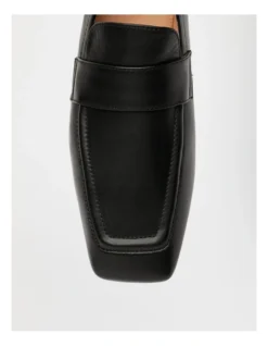 Basque Melvin Flat Shoes In Black In Leather -Myer Clothing Shop 965656810 3 1 720x928