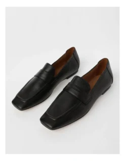 Basque Melvin Flat Shoes In Black In Leather -Myer Clothing Shop 965656810 4 1 720x928