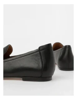 Basque Melvin Flat Shoes In Black In Leather -Myer Clothing Shop 965656810 6 720x928