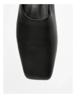 Basque Remington Flat Shoes In Black Leather -Myer Clothing Shop 965656900 4 1 720x928