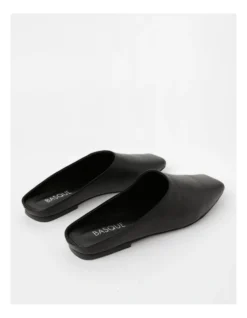Basque Remington Flat Shoes In Black Leather -Myer Clothing Shop 965656900 5 1 720x928