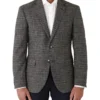 Angelo Tailored Fit Sports Jacket In Grey