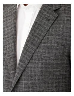 Angelo Tailored Fit Sports Jacket In Grey -Myer Clothing Shop 965785690 4 720x928