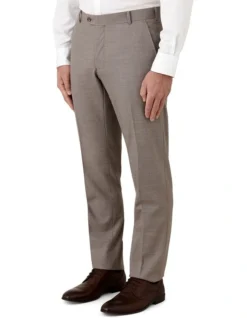 Fabio Tailored Fit Trouser In Taupe 7 Fabio Tailored Fit Trouser In Taupe -Myer Clothing Shop 965931580 965922940 3 720x928