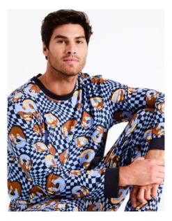 Cozy Knit Donut Sloth PJ Set In Blue 13 Cozy Knit Donut Sloth PJ Set In Blue -Myer Clothing Shop 965972800 7 720x928
