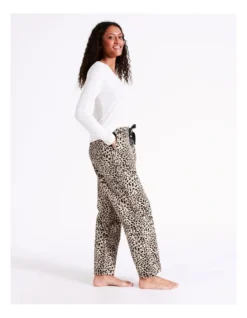 SOHO Flannelette Pyjama Pant In Leopard Print -Myer Clothing Shop 966003310 7 720x928