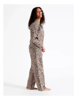 SOHO Flannelette Pyjama Set In Leopard Print 9 SOHO Flannelette Pyjama Set In Leopard Print -Myer Clothing Shop 966003940 3 720x928