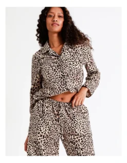 SOHO Flannelette Pyjama Set In Leopard Print 12 SOHO Flannelette Pyjama Set In Leopard Print -Myer Clothing Shop 966003940 6 720x928