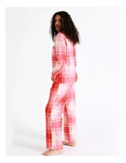 SOHO Flannelette Pyjama Set In Red Check -Myer Clothing Shop 966004030 6 720x928