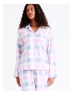 SOHO Flannelette Pyjama Set Large Check In Pink 11 SOHO Flannelette Pyjama Set Large Check In Pink -Myer Clothing Shop 966004120 5 720x928
