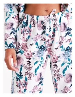 SOHO Twill Flannelette Pyjama Set In White Floral 8 SOHO Twill Flannelette Pyjama Set In White Floral -Myer Clothing Shop 966004390 3 720x928