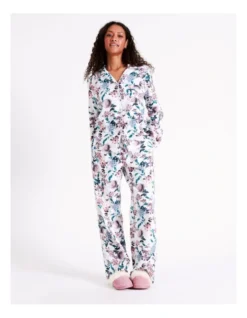SOHO Twill Flannelette Pyjama Set In White Floral 11 SOHO Twill Flannelette Pyjama Set In White Floral -Myer Clothing Shop 966004390 7 720x928