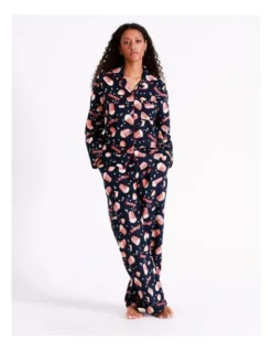 SOHO Flannelette Pyjama Set In Movie Night -Myer Clothing Shop 966005380 6 720x928