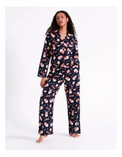SOHO Flannelette Pyjama Set In Movie Night -Myer Clothing Shop 966005380 7 720x928