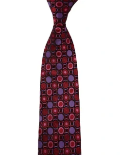 Monete Silk Tie In Red
