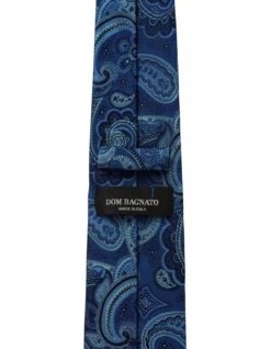 Grasetto Paisley Silk Tie In Blue -Myer Clothing Shop 966055060 966050650 2 720x928