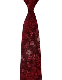 Viola Silk Tie In Red