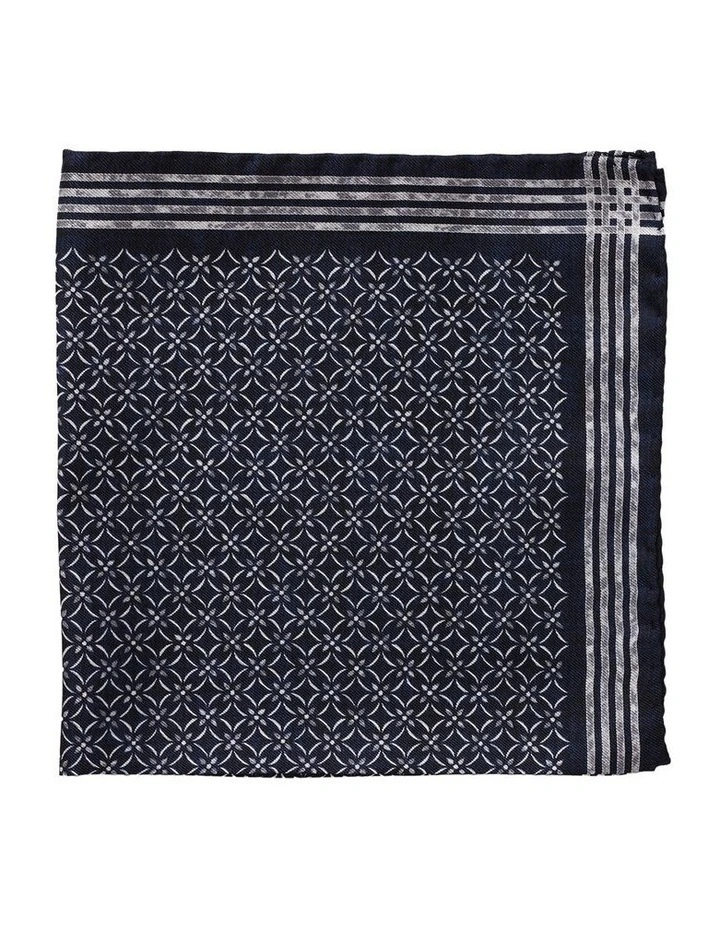 Foulard Silk Pochette In Blue 1 Foulard Silk Pochette In Blue