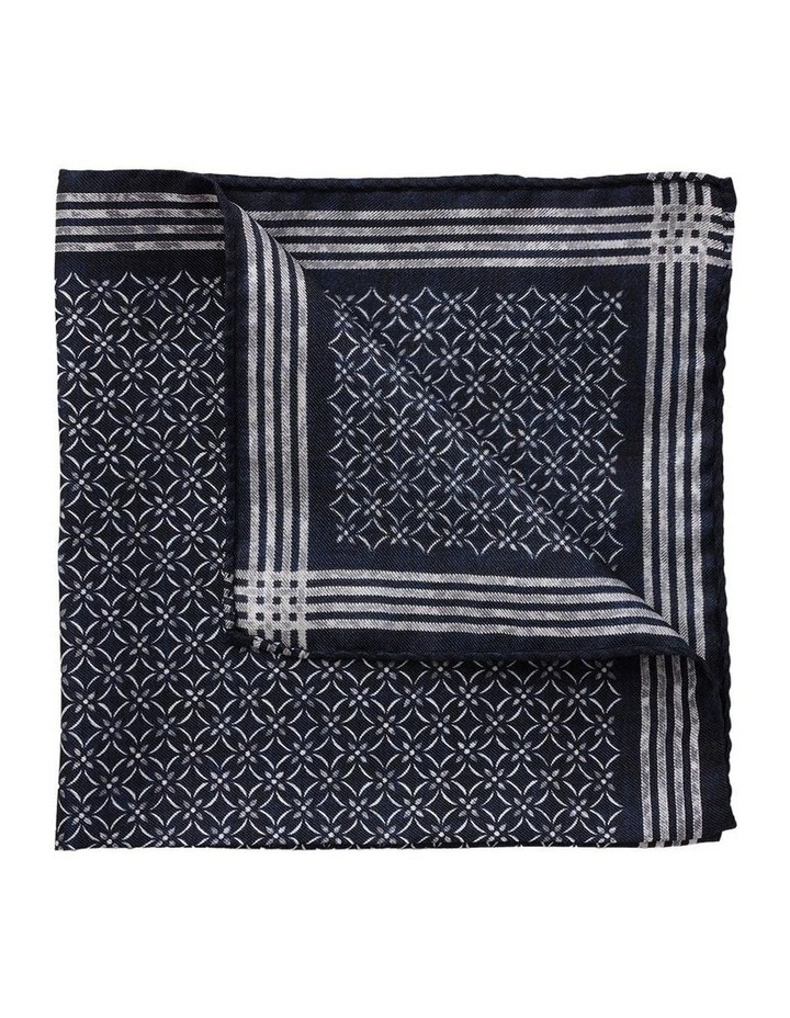 Foulard Silk Pochette In Blue 2 Foulard Silk Pochette In Blue - Image 2