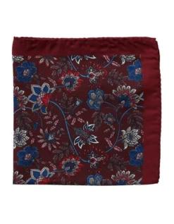 Vite Floreale Silk Pochette In Red