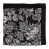 Floreale Silk Pochette In Black