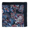 Floreale Silk Pochette In Navy