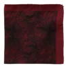 Floral Silk Pochette In Wine
