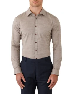 Gibson Redox Slim Fit Shirt In Brown