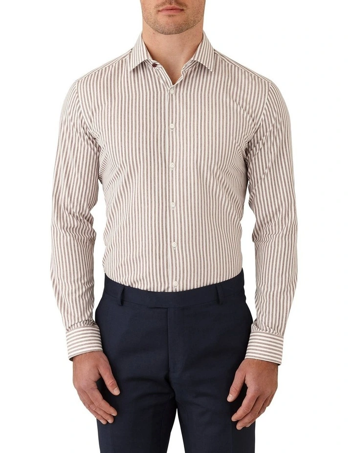 Gibson Motion Slim Fit Shirt In Brown 1 Gibson Motion Slim Fit Shirt In Brown