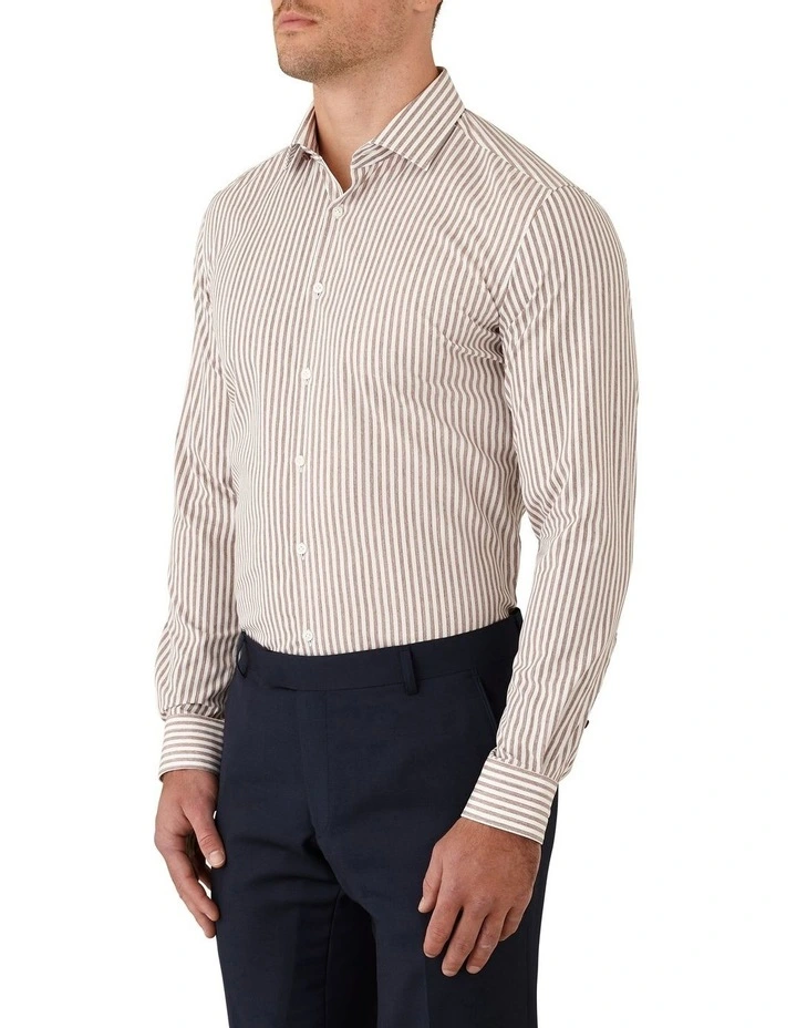 Gibson Motion Slim Fit Shirt In Brown 3 Gibson Motion Slim Fit Shirt In Brown - Image 3