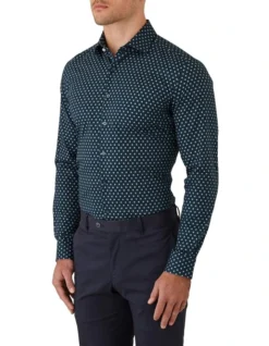 Gibson Motion Slim Fit Shirt In Teal -Myer Clothing Shop 966073780 3 720x928