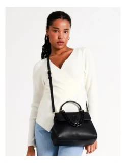 Embrace Satchel Bag In Black -Myer Clothing Shop 966079270 4 1 720x928