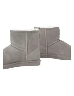 SOHO Aleah Slipper In Grey Sheepskin -Myer Clothing Shop 966135880 4 2 720x928