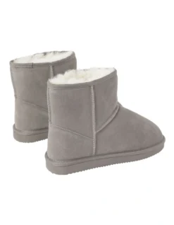 SOHO Aleah Slipper In Grey Sheepskin -Myer Clothing Shop 966135880 7 1 720x928