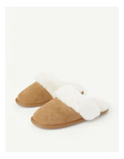 SOHO Felix Slipper In Chestnut Sheepskin In Brown -Myer Clothing Shop 966136060 3 1 720x928