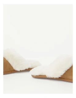 SOHO Felix Slipper In Chestnut Sheepskin In Brown -Myer Clothing Shop 966136060 4 1 720x928