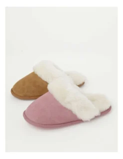 SOHO Felix Slipper In Pink Sheepskin In Pink -Myer Clothing Shop 966136150 7 720x928