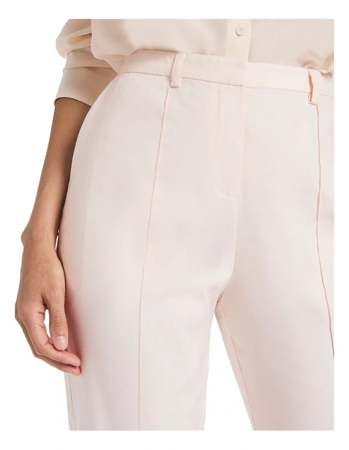 Saxon Cropped Linen Pant In Cream 4 Saxon Cropped Linen Pant In Cream - Image 4