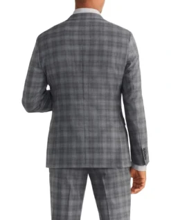 Slim Marl Check Suit Jacket In Grey -Myer Clothing Shop 966276280 3 720x928