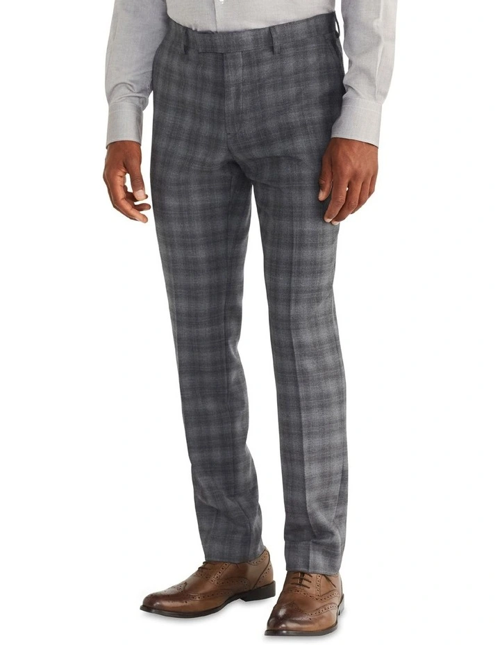 Slim Marl Check Suit Pant In Grey 1 Slim Marl Check Suit Pant In Grey